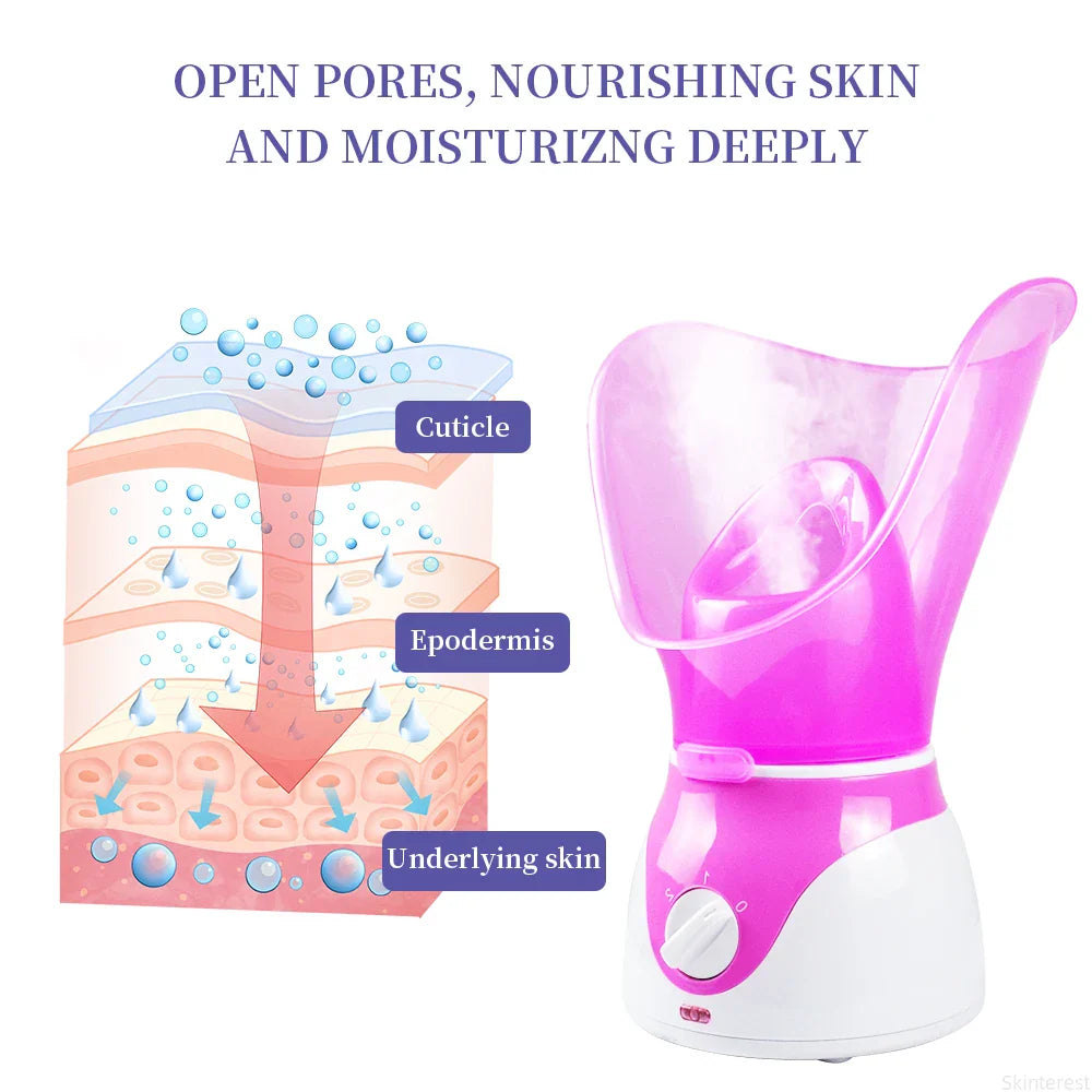 MysticMist™ | 50ML Facial Steamer & Nose Steamer for Deep Hydration, Pore Cleansing, and Skin Moisturizing Control