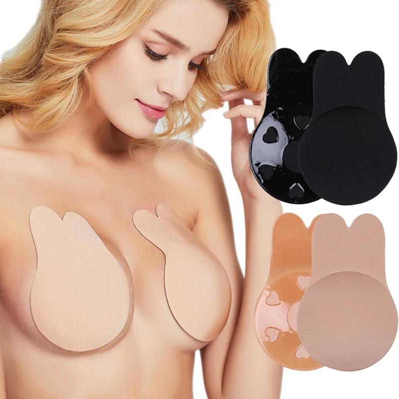 Adhesive Push-Up Bra | Invisible, Skin-Friendly Silicone & Comfortable for Backless Dresses