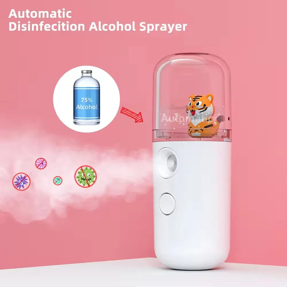 MysticMist™ | Mini USB Facial Steamer & Nebulizer | 30ML Hydrating Nano Spray for Moisturizing Skin Care & Beauty Treatment