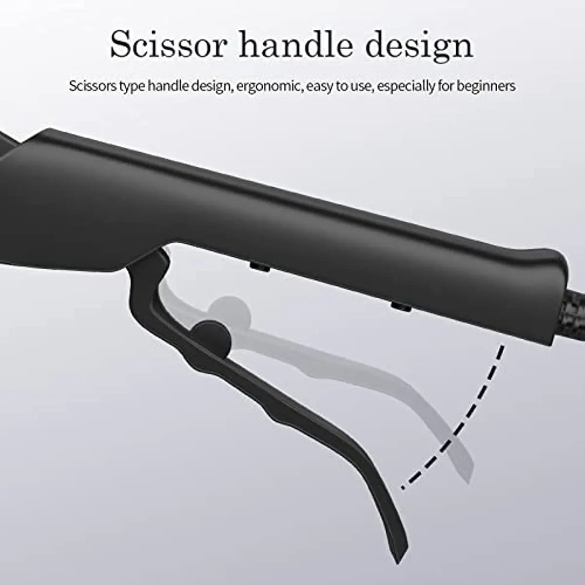WaveCrafter™ | Professional Ceramic Electric Curling Iron with Corrugated Plates for Crimped Waves & Flat Styling