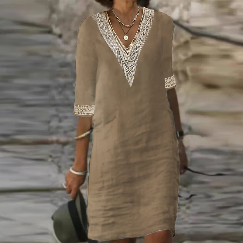 Linen Summer Dress for Women | Breathable, Comfortable & Ideal for Casual Outings and Elegant Events
