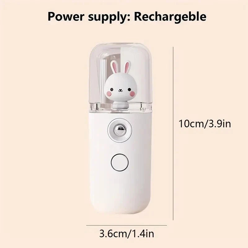 MysticMist™ | Mini USB Facial Steamer & Nebulizer | 30ML Hydrating Nano Spray for Moisturizing Skin Care & Beauty Treatment