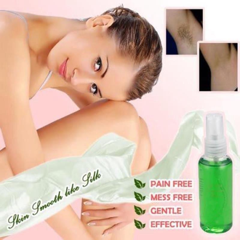 100% Natural Hair Removal Spray | Fast, Painless & Effective for Smooth Skin at Home
