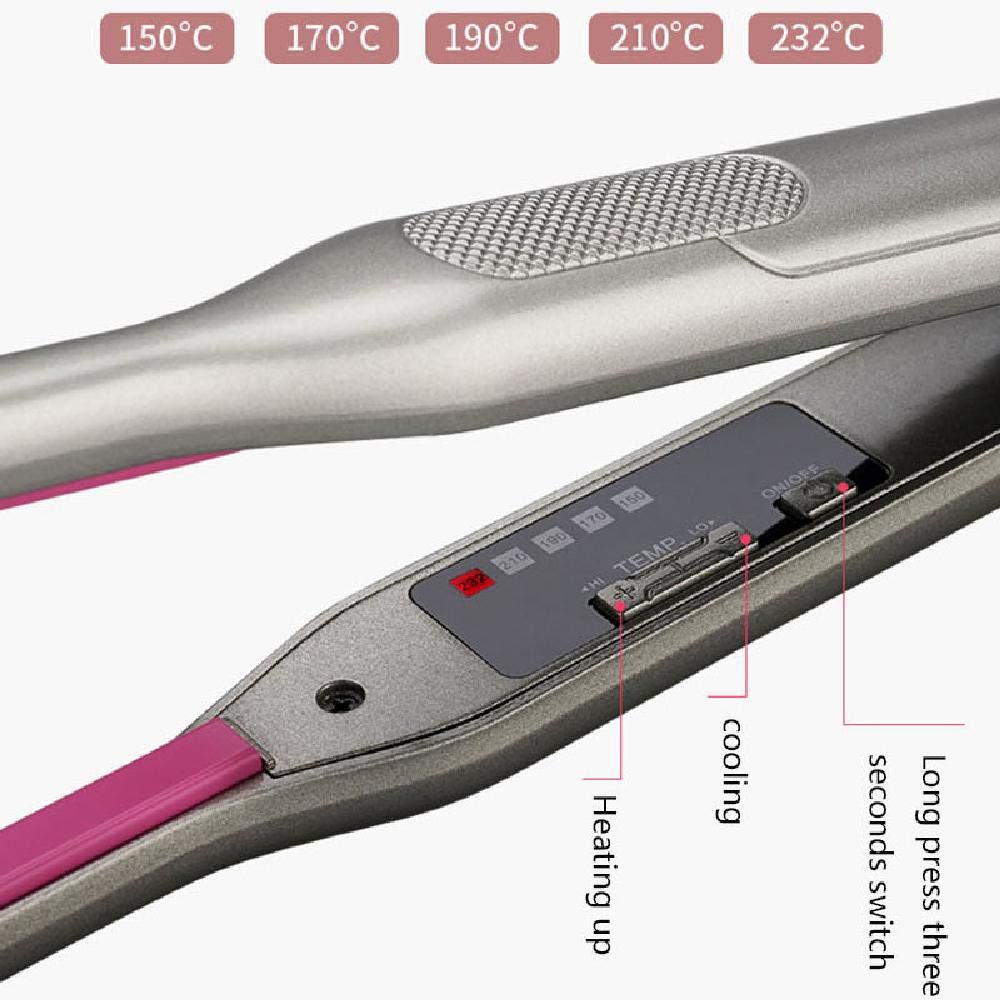 Mini Hair Straightener | Ultra-Thin Ceramic Plates, Fast Heating 150℃-232℃ for Short Hair Styling