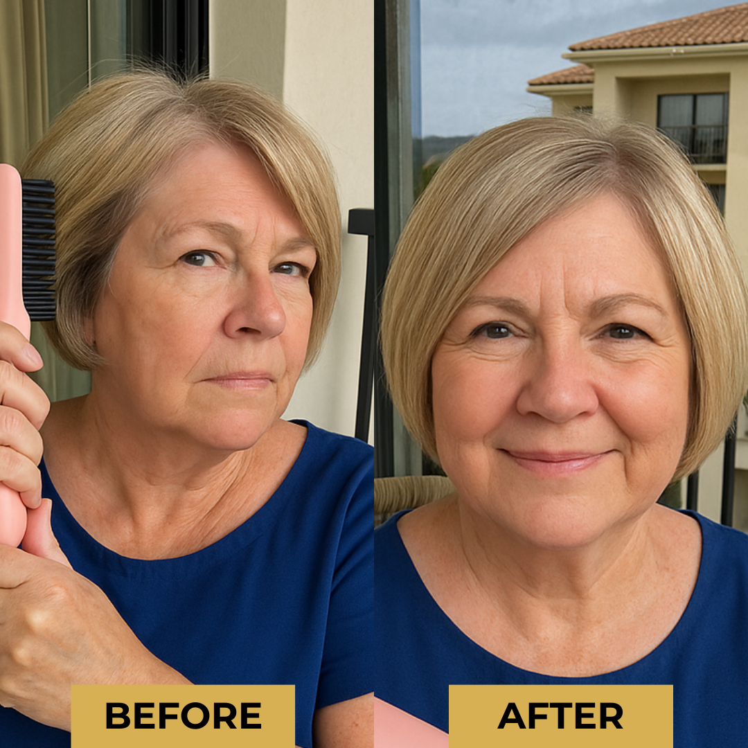 Wireless Heated Brush | Customizable Heat Settings & Portable for Effortless Styling Anytime
