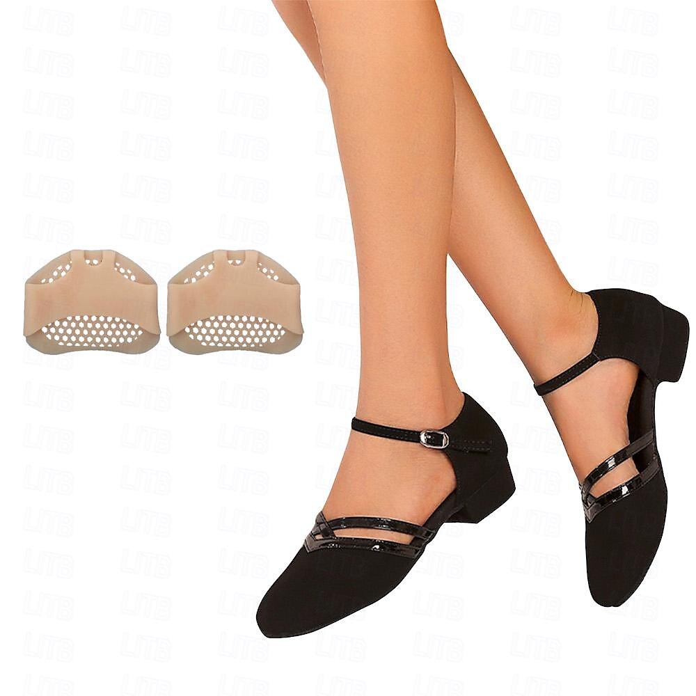 Modern Dance Shoes for Women | High-Quality Suede, Soft Insole & Adjustable Strap for Professional Training and Events