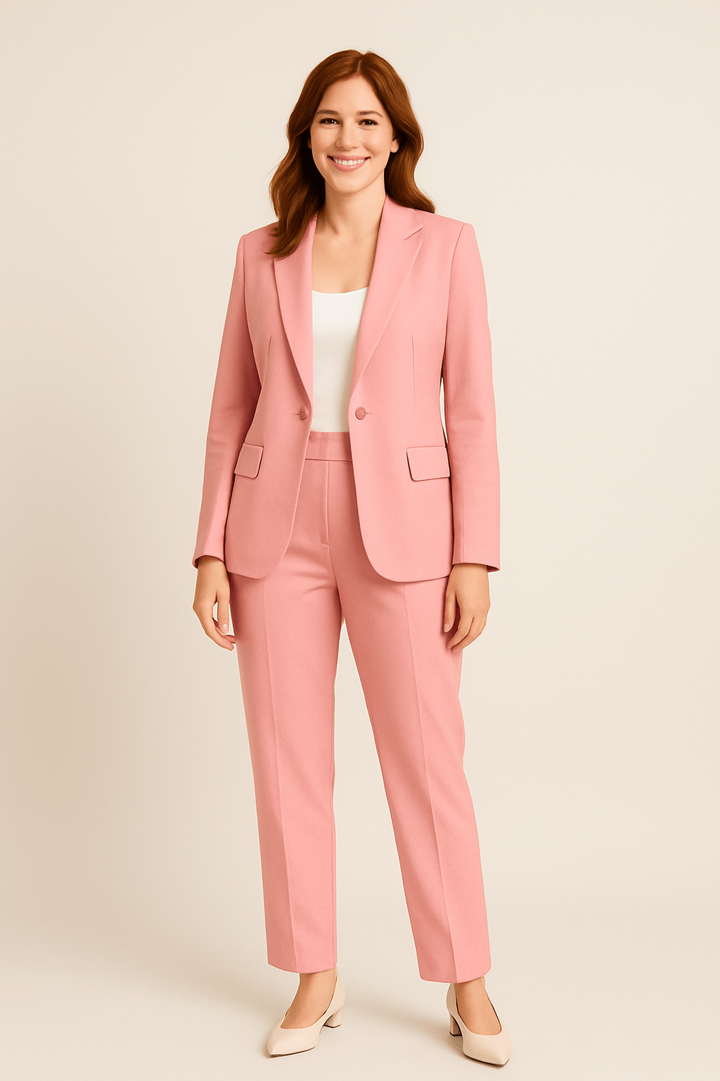 Two-Piece Blazer and Trouser Set for Women – Tailored Fit, Smart Office Wear, Available in Multiple Sizes