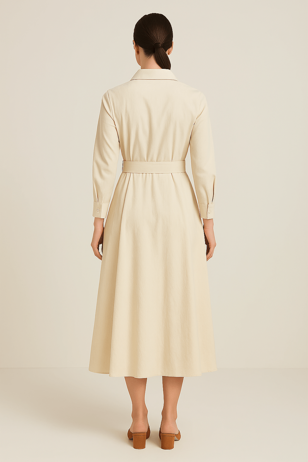 Women's Cotton Shirt Dress - Sarah Style - Casual Dress for Everyday Wear