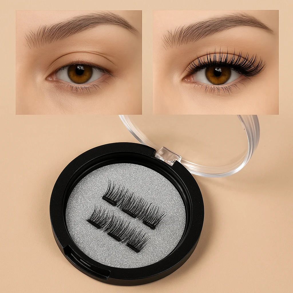 Magnetic False Eyelashes - Reusable LashLines for Easy Application & Natural Look
