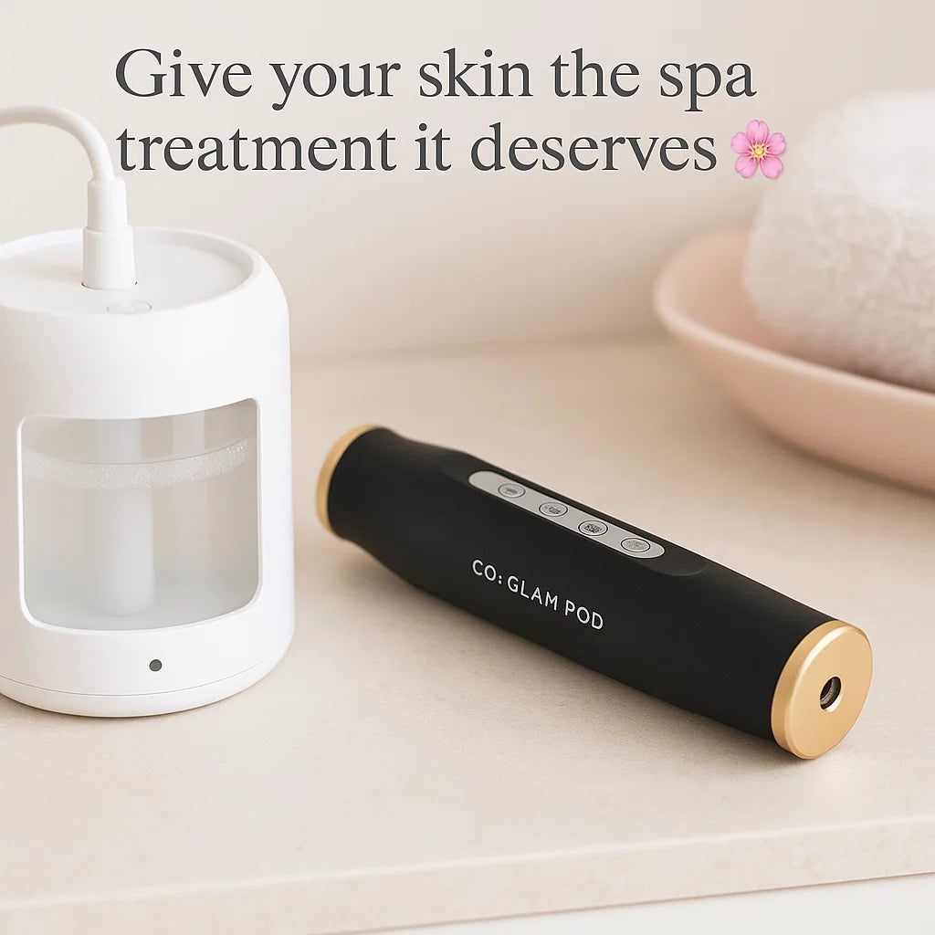 CO2 Glam Pod for Facial Bubble Machine - Revive Spa Facial Pods for Aqua Skin Care Treatment & CO2 Serum Gels