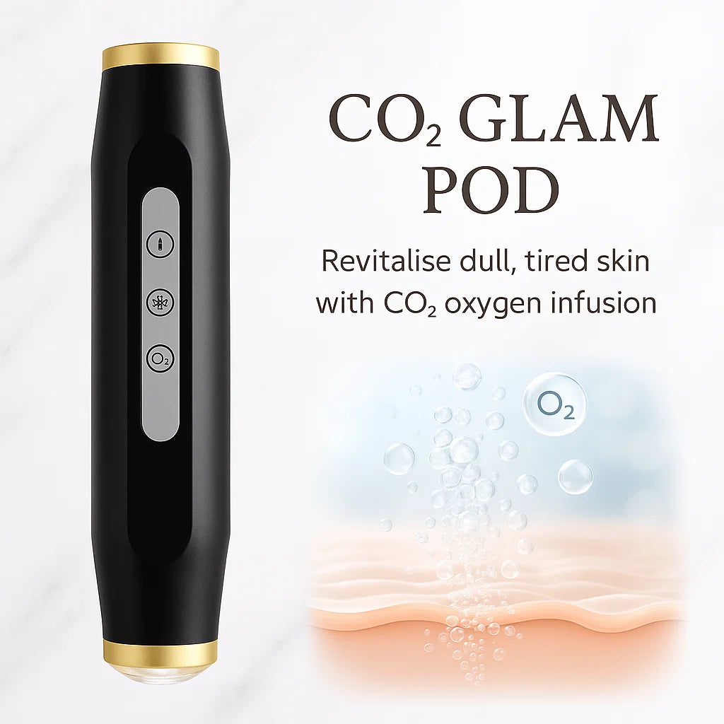 CO2 Glam Pod for Facial Bubble Machine - Revive Spa Facial Pods for Aqua Skin Care Treatment & CO2 Serum Gels