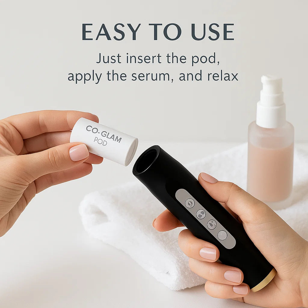 CO2 Glam Pod for Facial Bubble Machine - Revive Spa Facial Pods for Aqua Skin Care Treatment & CO2 Serum Gels