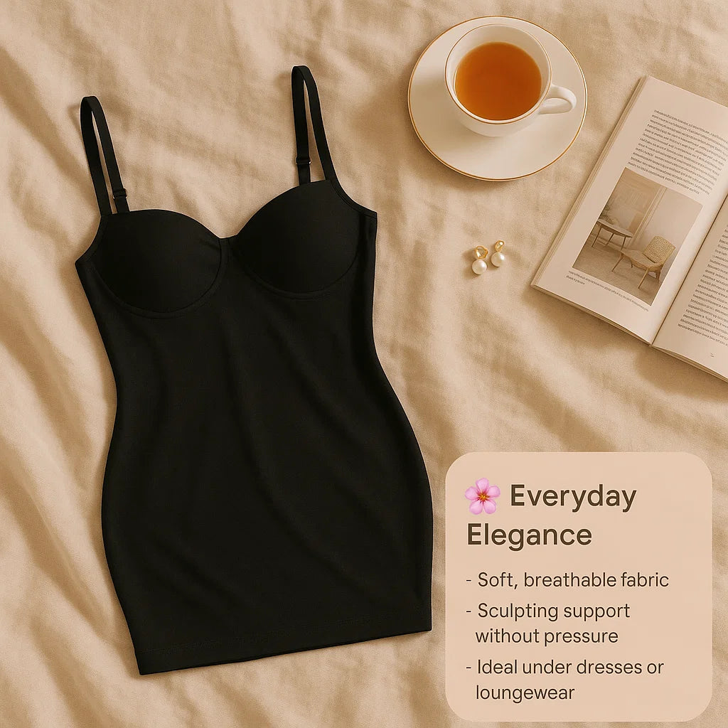 Sculpting Under Slip Bridal Shapewear Dress for Women - Body Shaper, Comfortable Fit, Seamless Design