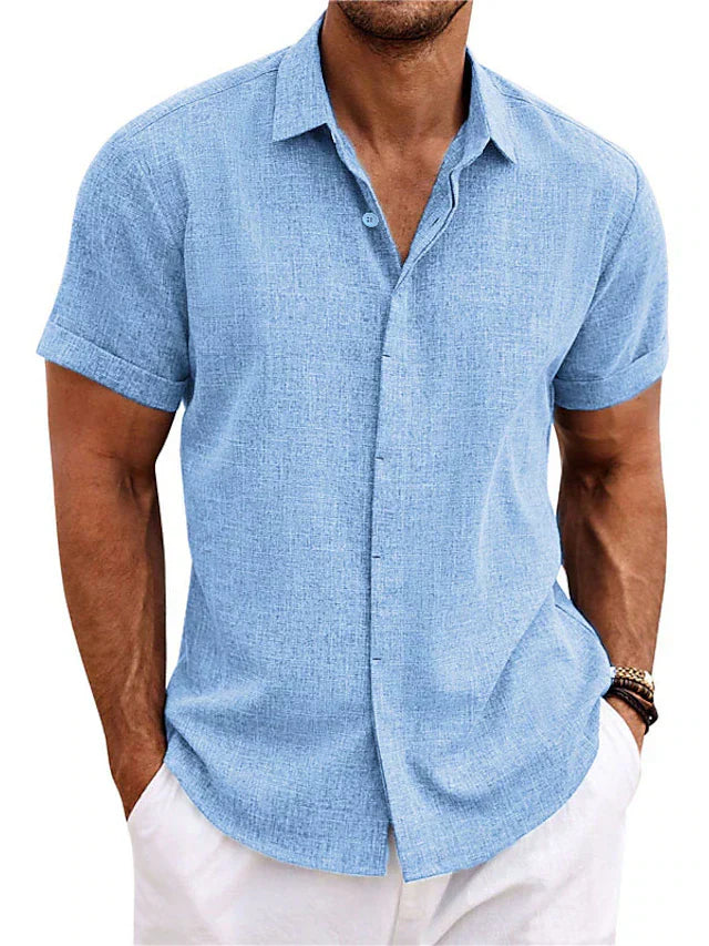 Men's Lightweight Linen Shirt | Breathable, Versatile & Ideal for Summer Wear