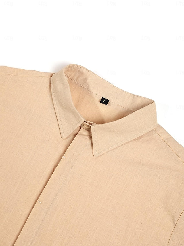 Men's Lightweight Linen Shirt | Breathable, Versatile & Ideal for Summer Wear