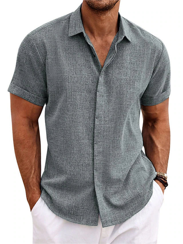 Men's Lightweight Linen Shirt | Breathable, Versatile & Ideal for Summer Wear