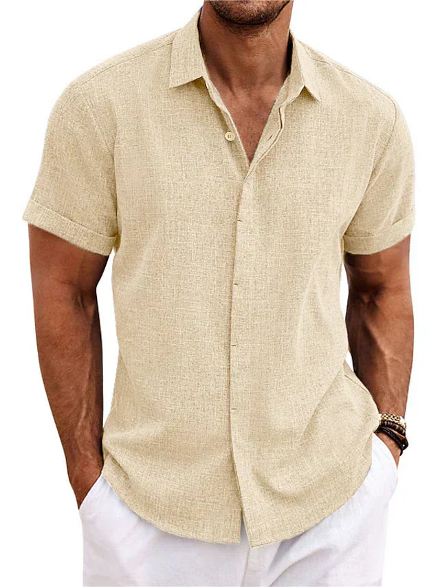 Men's Lightweight Linen Shirt | Breathable, Versatile & Ideal for Summer Wear