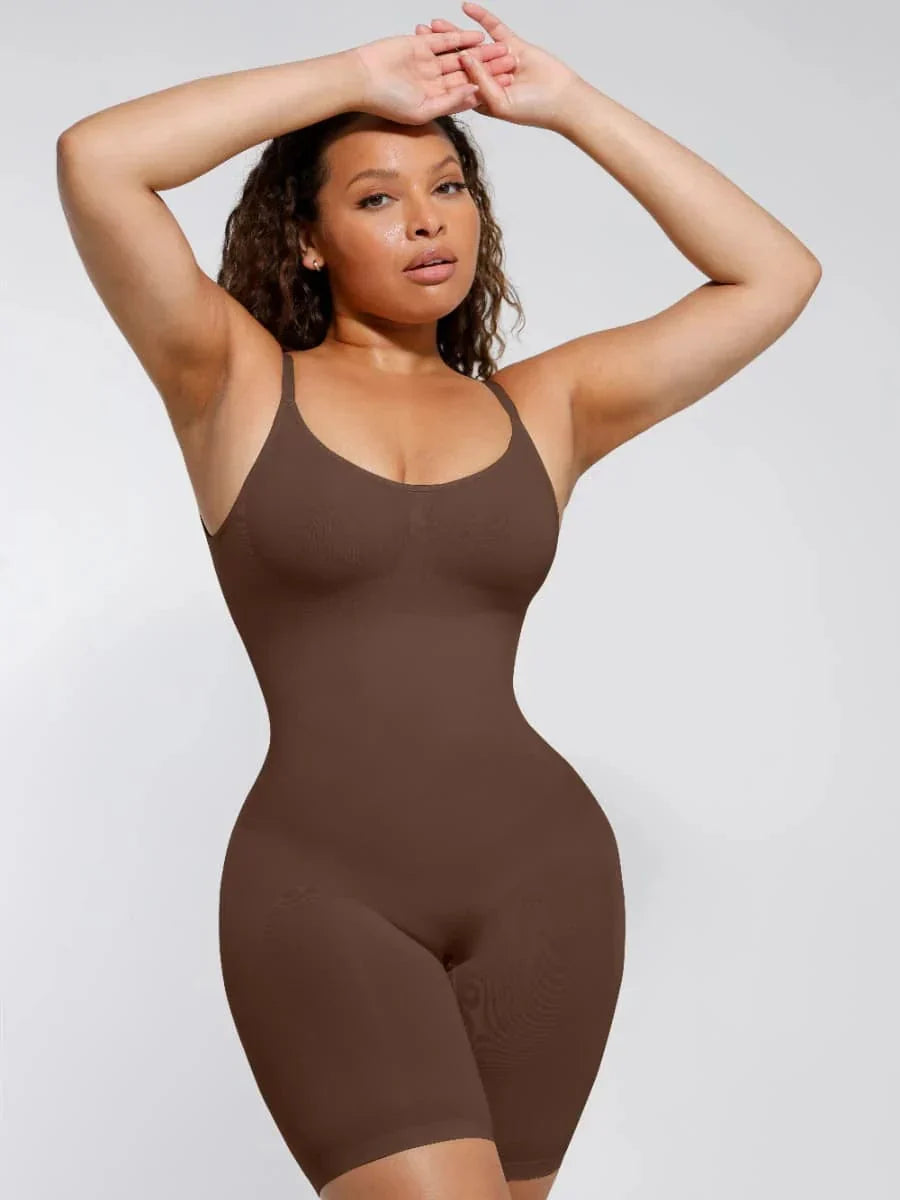 Low Back Tummy Control Shapewear Bodysuit for Women - Comfortable, Body Shaping Underwear