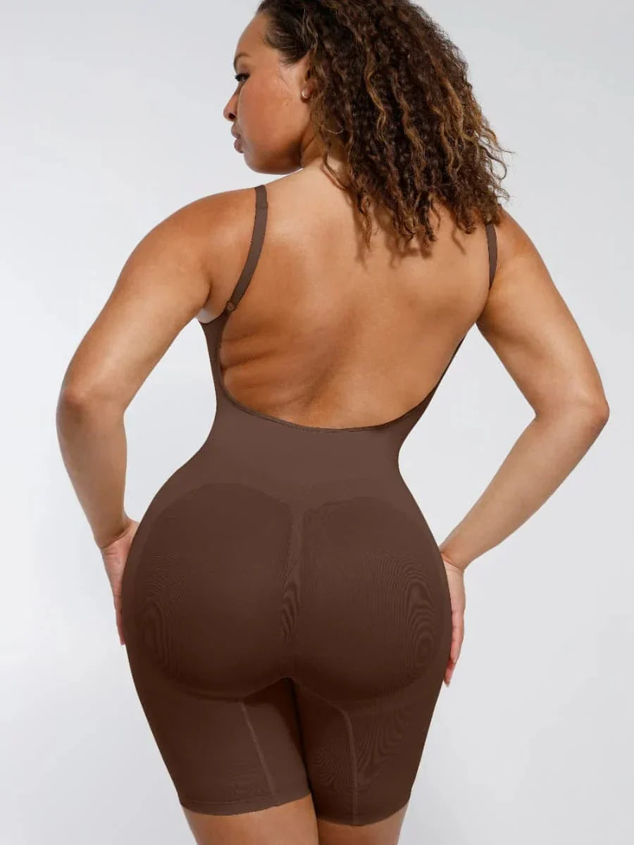 Low Back Tummy Control Shapewear Bodysuit for Women - Comfortable, Body Shaping Underwear