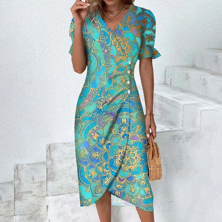 Women's Summer Dress - Lightweight Cotton Casual Dress for Women Ideal for Warm Weather - Available in Various Sizes