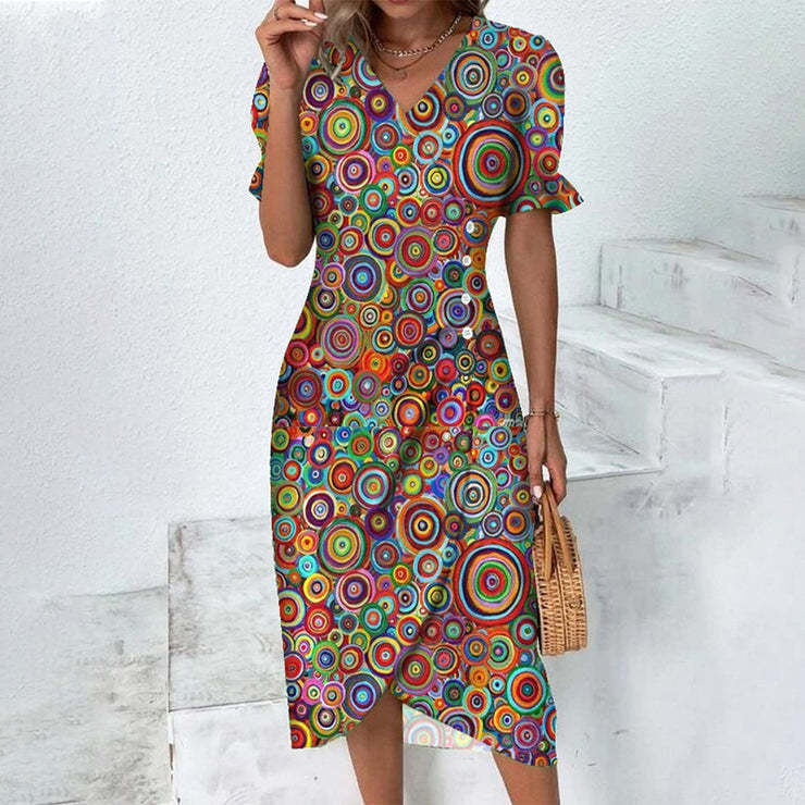 Women's Summer Dress - Lightweight Cotton Casual Dress for Women Ideal for Warm Weather - Available in Various Sizes