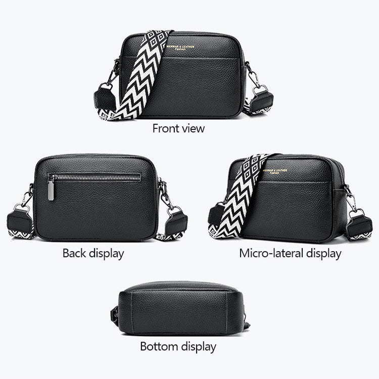 Genuine Leather Bag | Durable First-Layer Cowhide with Soft Polyester-Cotton Lining for Daily Use and Business Occasions