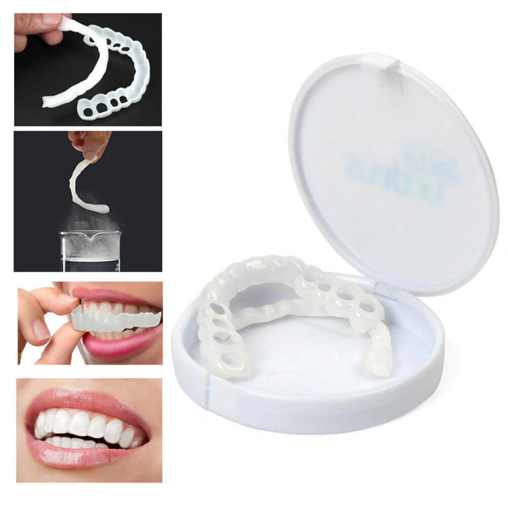 Pop-On Veneers for Instant Smile Makeover | Custom Fit Dental Aesthetic Solution for Teeth Whitening & Gap Coverage