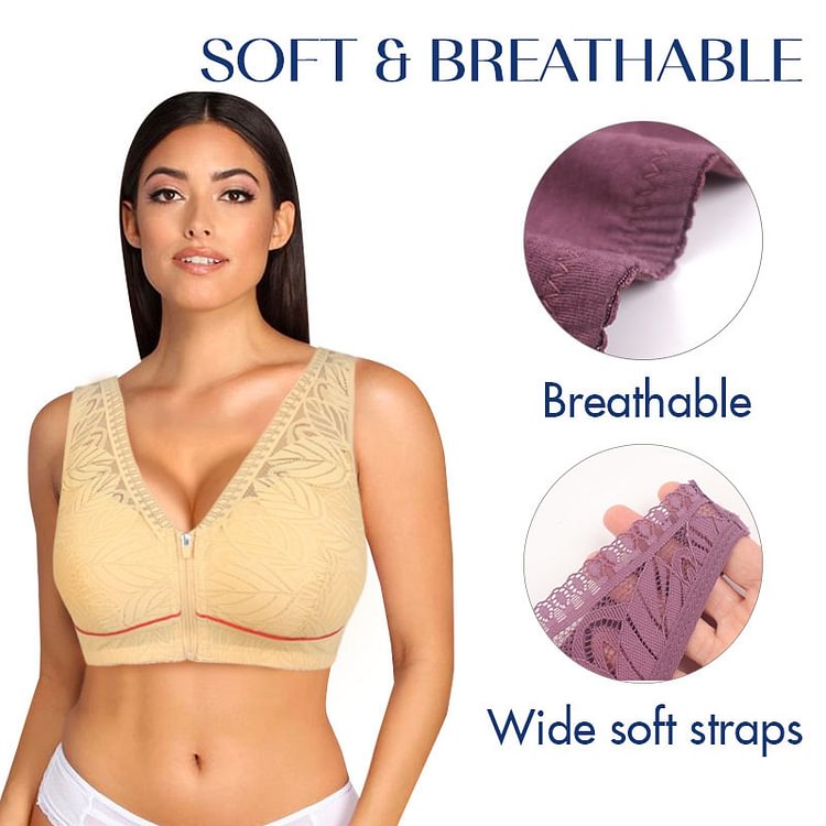 Wireless Front Closure Bra | Breathable, No Underwire & Comfortable for Everyday Wear