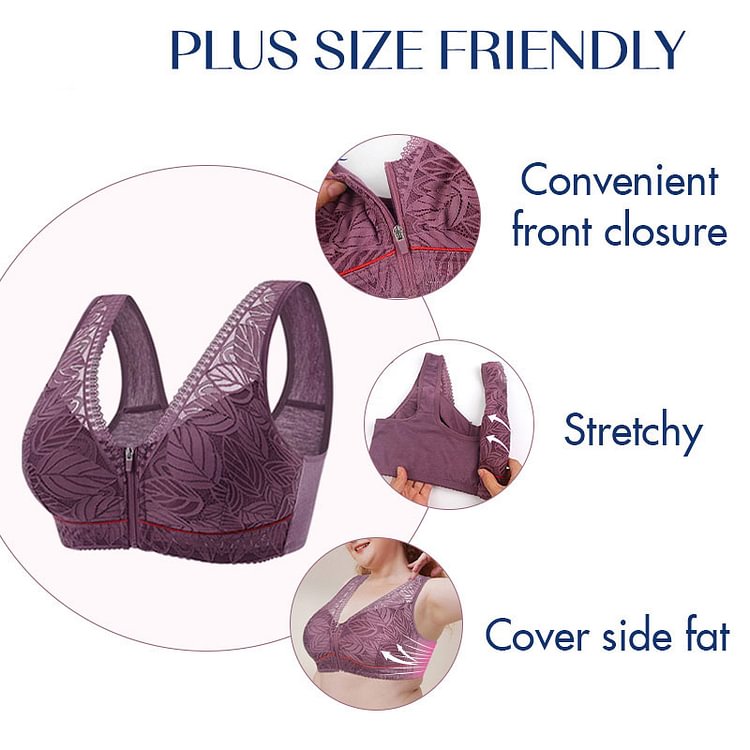 Wireless Front Closure Bra | Breathable, No Underwire & Comfortable for Everyday Wear