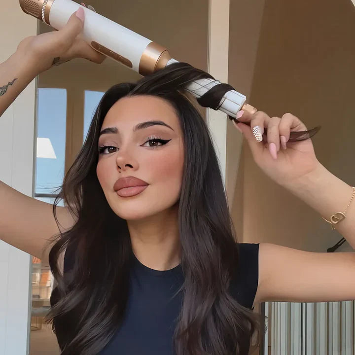 Premium 7 in 1 Hair Styler Pro with Hot Brush and Dryer Functions