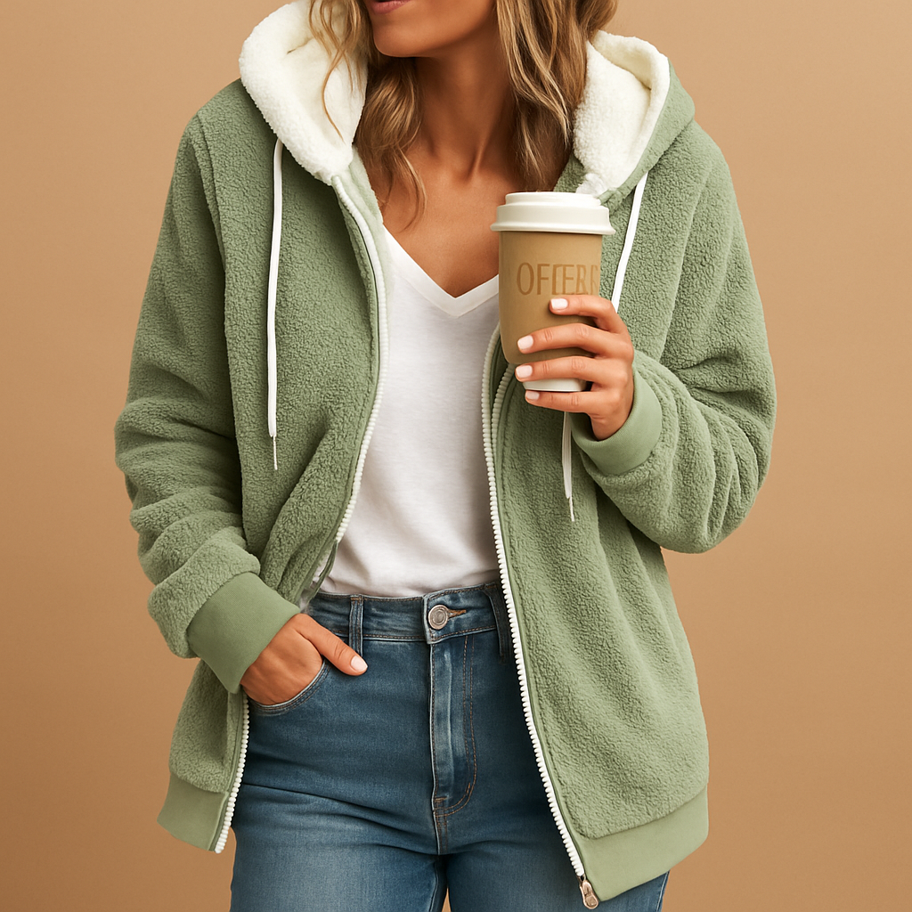 Long Women's Fleece Vest with Hood - Warm, Comfortable Layering Piece for Cold Weather