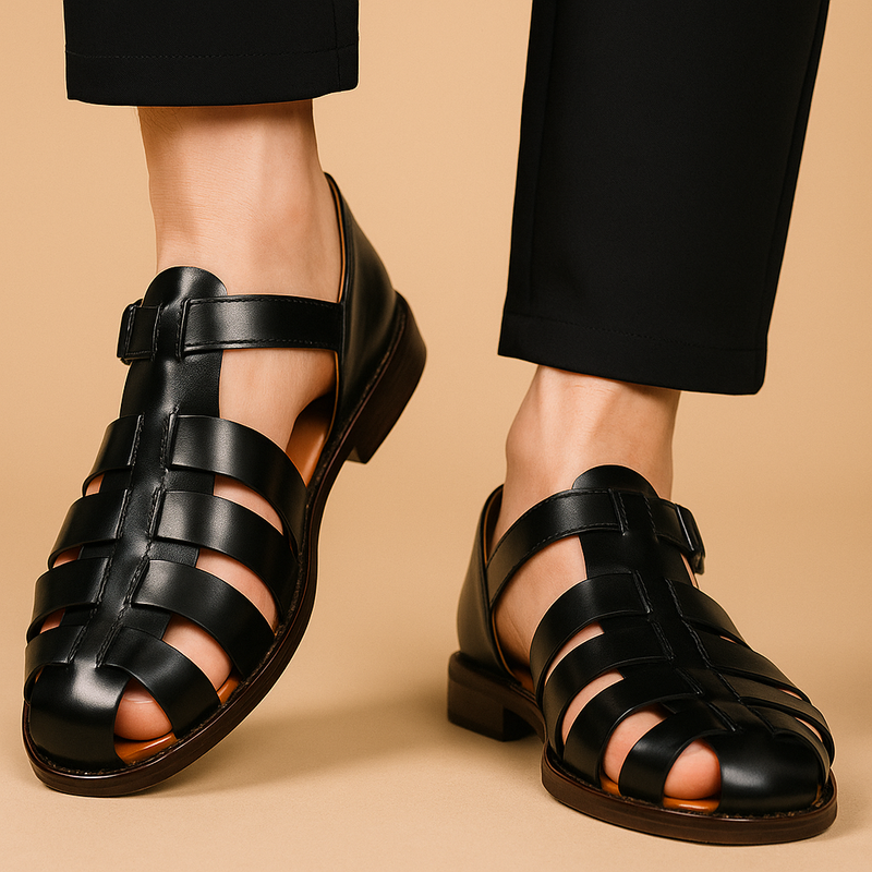 Stylish Leather Sandals for Women, Elegance and Comfortable Fit