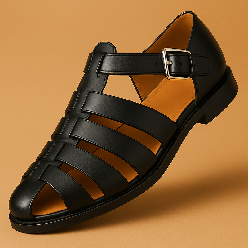 Stylish Leather Sandals for Women, Elegance and Comfortable Fit
