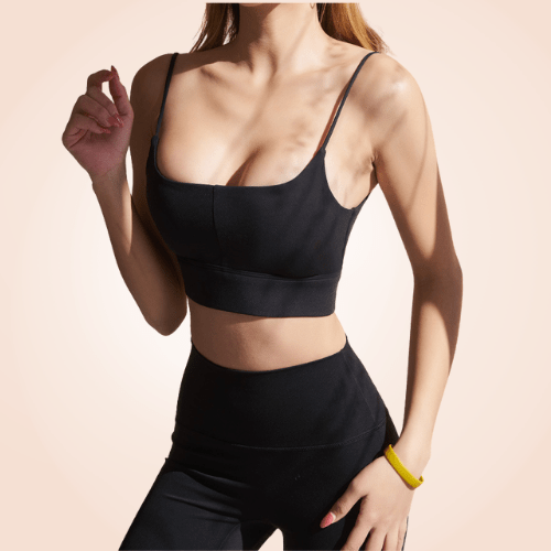 Low Back Anti-Sagging Invisible Push Up Bralette for Women - Comfortable, Supportive Lingerie in Black, Size Adjustable