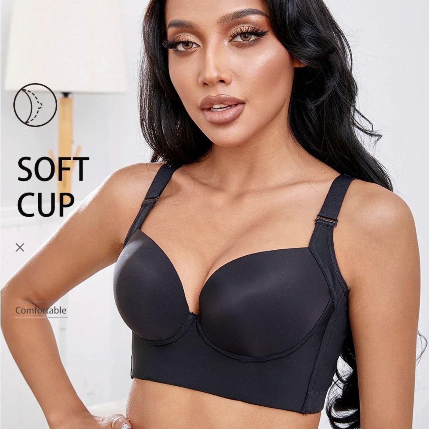 Magic Deep Cut Fat Hiding Bra | Supportive, Wide Band for All-Day Comfort and Confidence