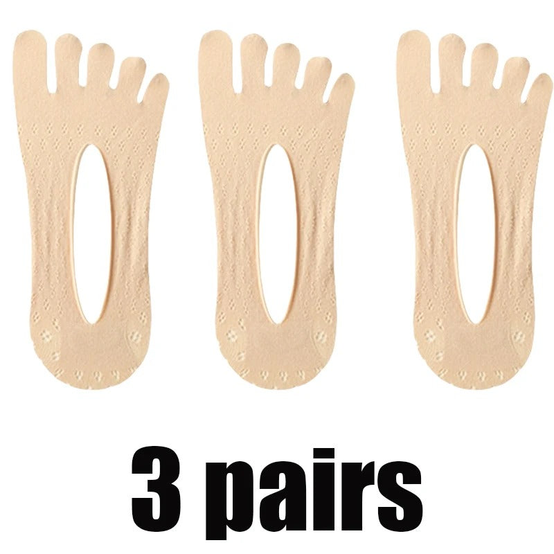 3 Pairs Hammer Toe Relief Toe Socks – Invisible, Breathable Protection for Daily Use