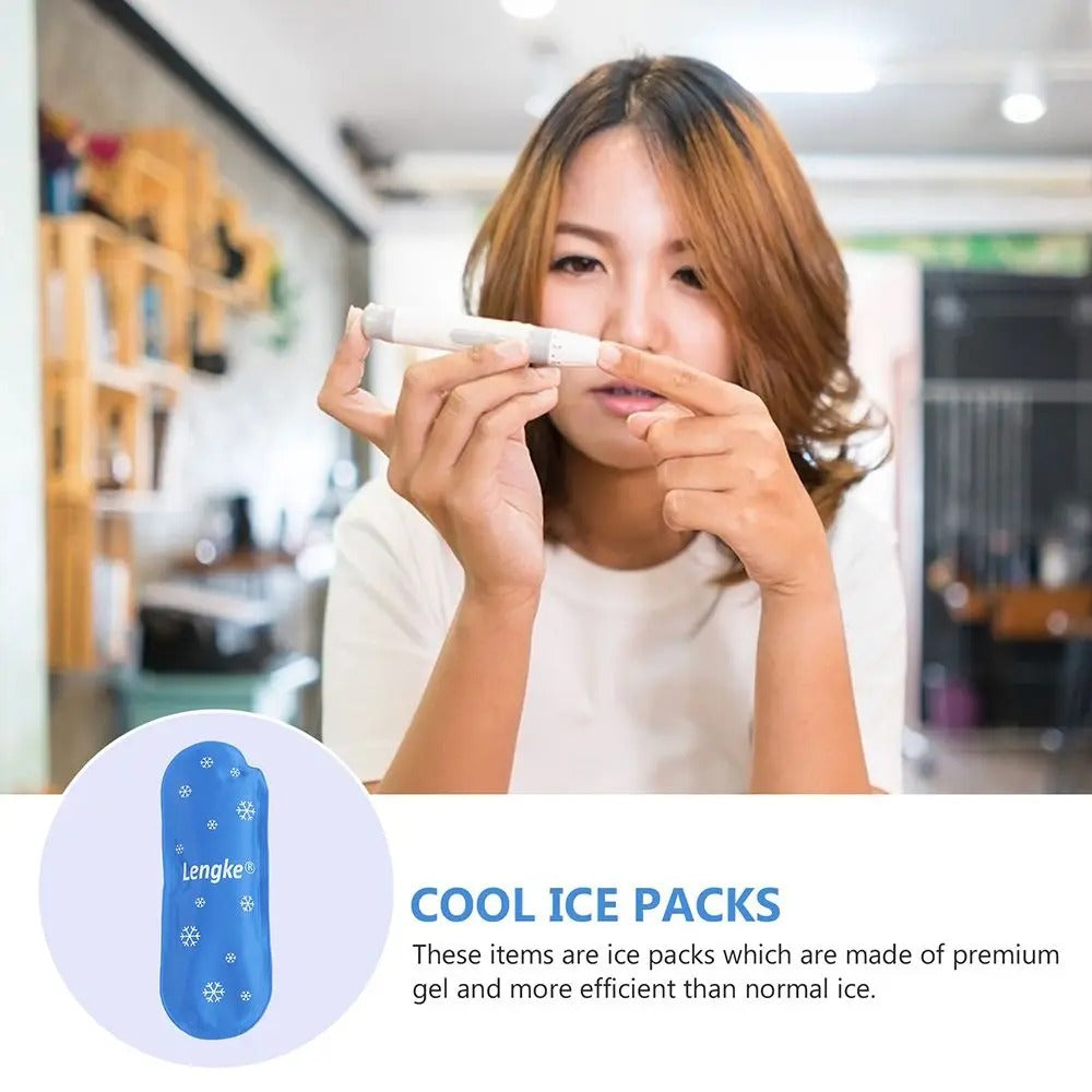 x2 Thermal Insulated Medicla Cooler Travel Case Ice Pack Pill Protector Cold Gel Insulin Cooling Bag