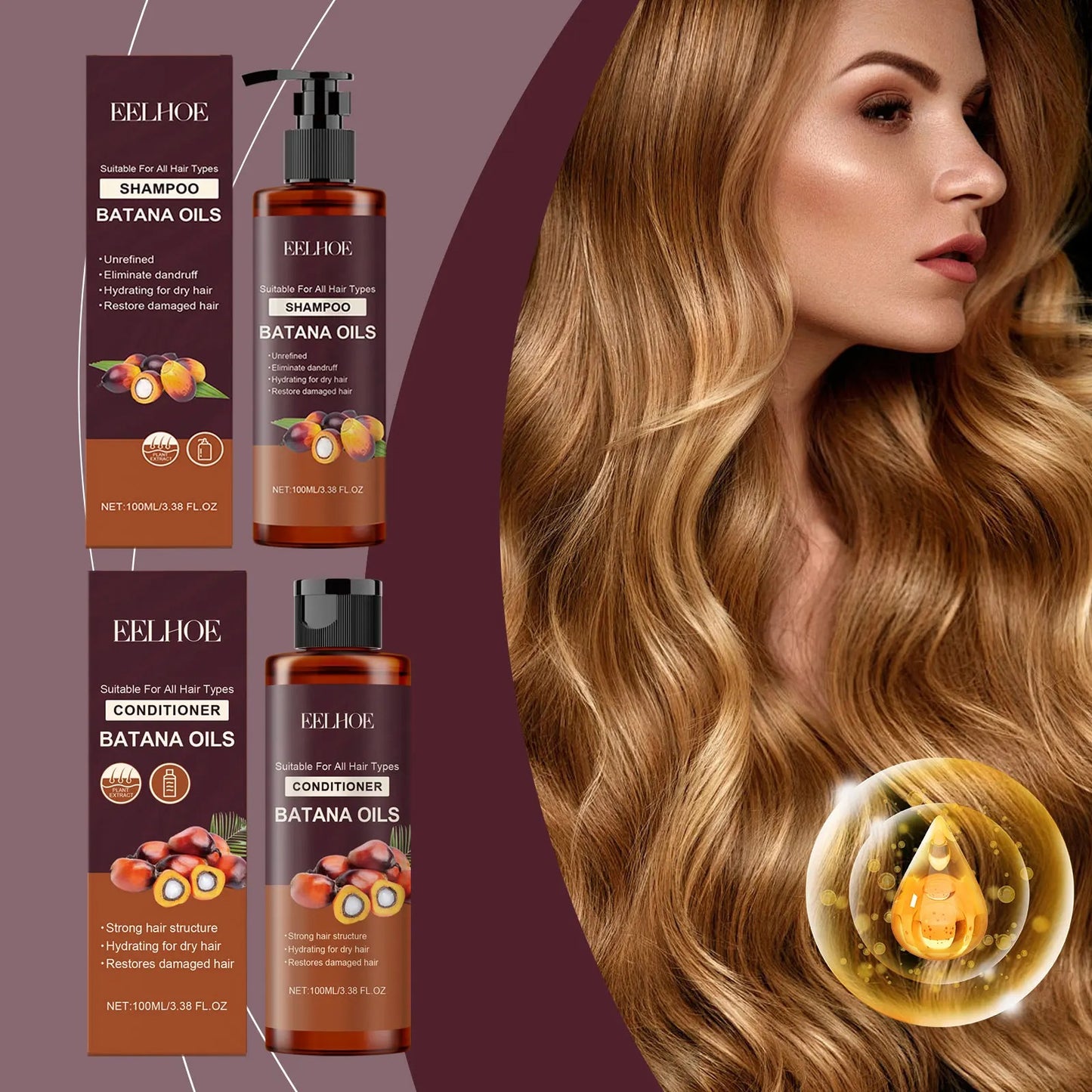 Batana Oil + Shampoo & Conditioner Set