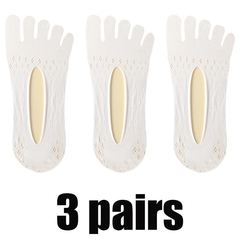 3 Pairs Hammer Toe Relief Toe Socks – Invisible, Breathable Protection for Daily Use