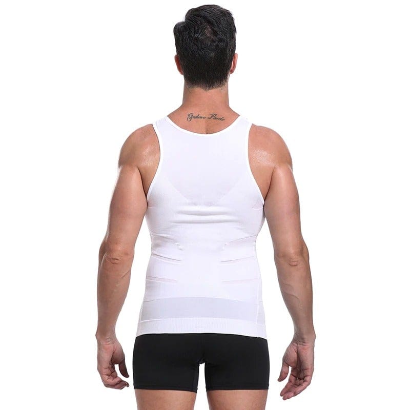 Men's Seamless Slimming Compression Body Shaper Vest for Abs Control and Support