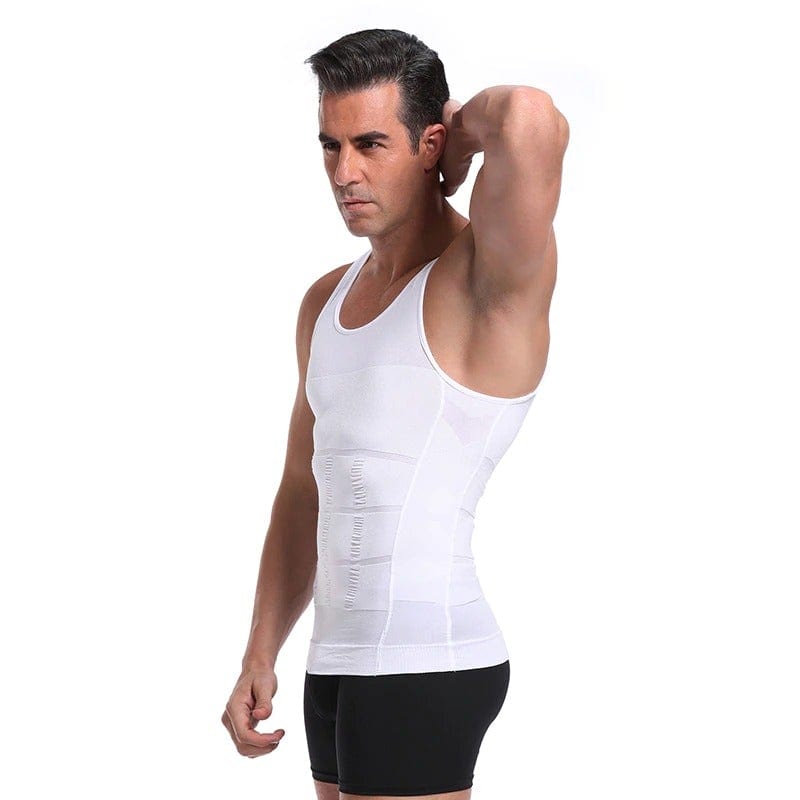 Men's Seamless Slimming Compression Body Shaper Vest for Abs Control and Support