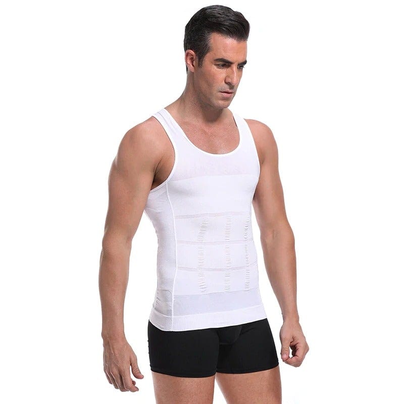 Men's Seamless Slimming Compression Body Shaper Vest for Abs Control and Support
