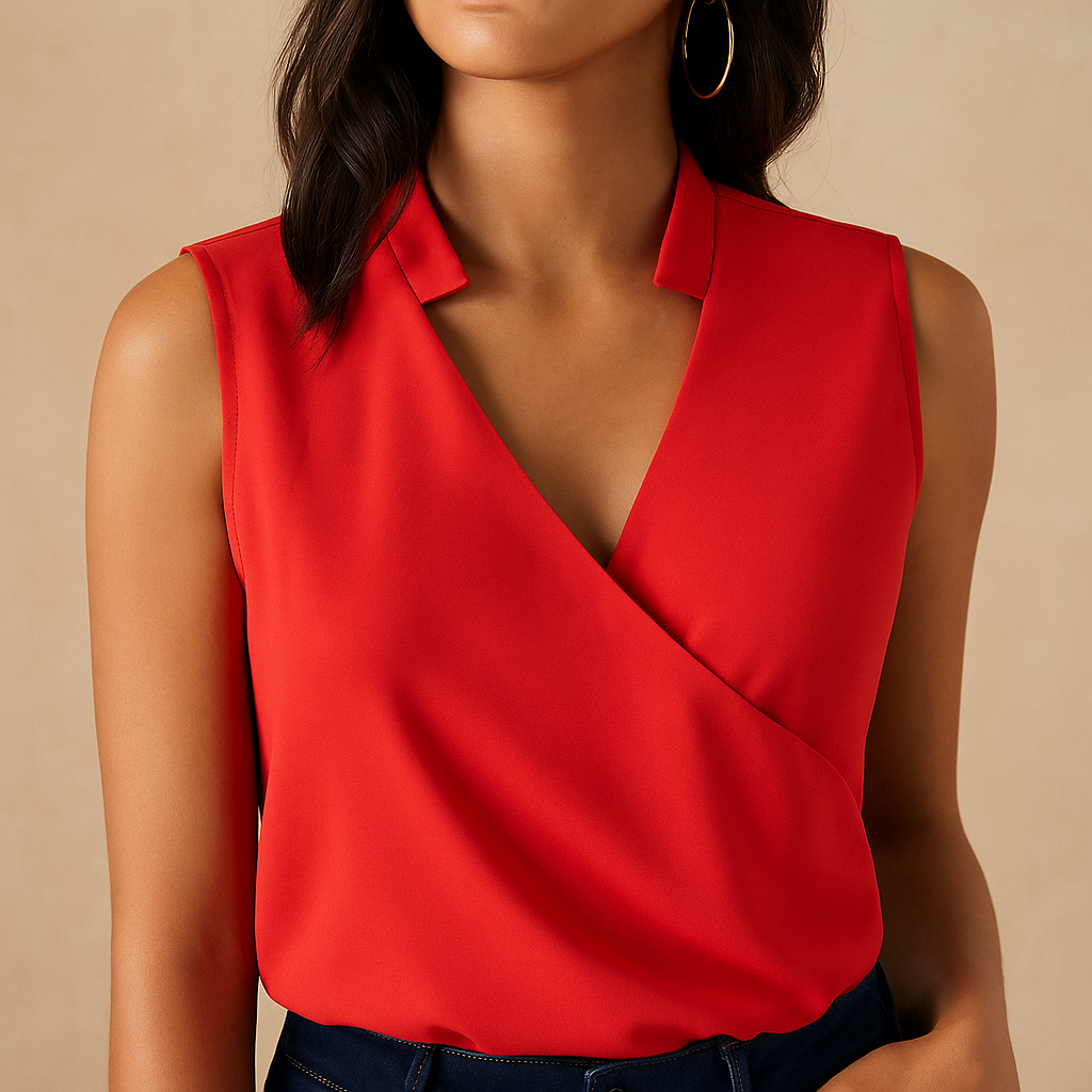 Sleeveless Summer Top for Women with Relaxed Fit - Lightweight Cotton Casual Top in Various Sizes