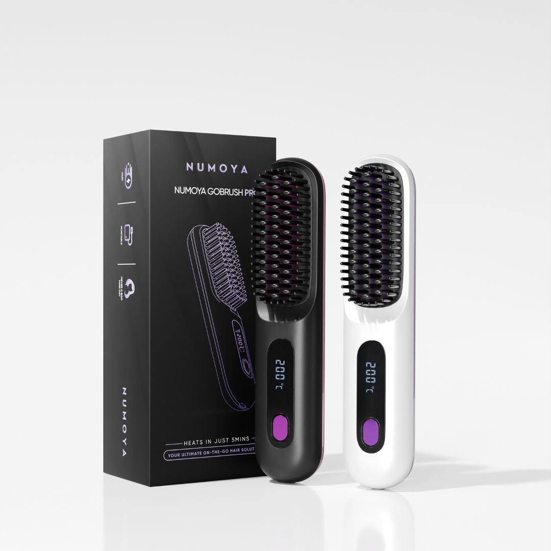 Portable Hair Straightener Brush | Ionic Technology, Lightweight & Fast Styling for All Hair Types