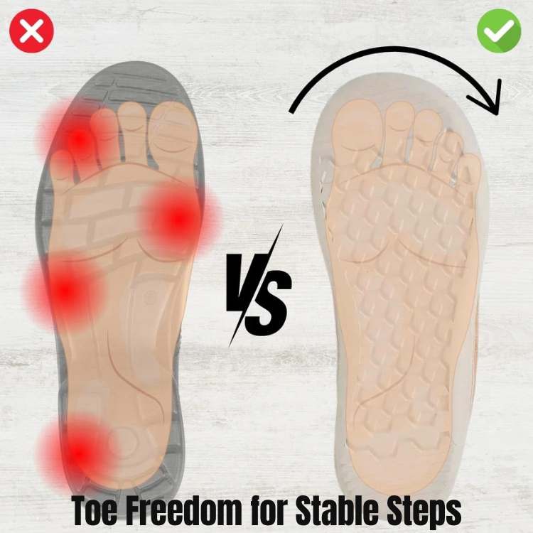 Pain-Free Ergonomic Walking Shoes for Women - Comfortable, Lightweight, Supportive Footwear for Daily Use, Available in Various Sizes