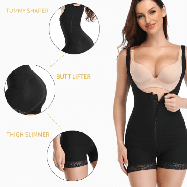 Women’s Underbust Slimming Shapewear Bodysuit Short – Comfortable Body Shaper for Tummy Control and Enhanced Curves
