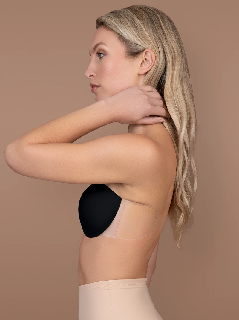 Invisible Stick-On Strapless Underwired Push-Up Bra for Women - Comfortable, Seamless, Skin Tone, Size A to E