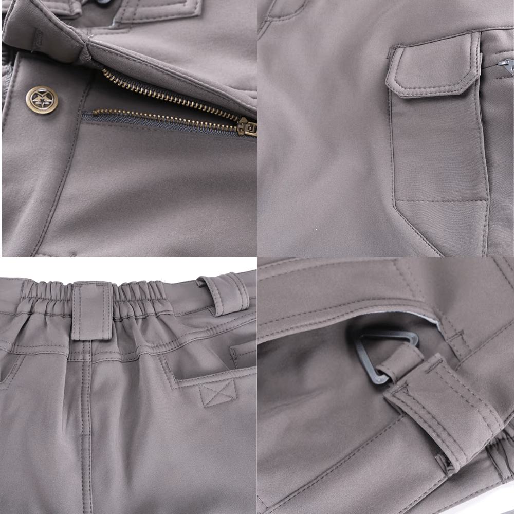 Thermal Waterproof Outdoor Trousers for Men - Insulated, Lightweight, Breathable Hiking Pants - Ideal for Cold Weather Adventures