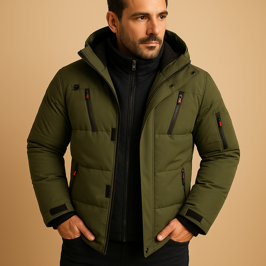 Waterproof Winter Jacket for Men with Warm Lining - Perfect for Cold Weather