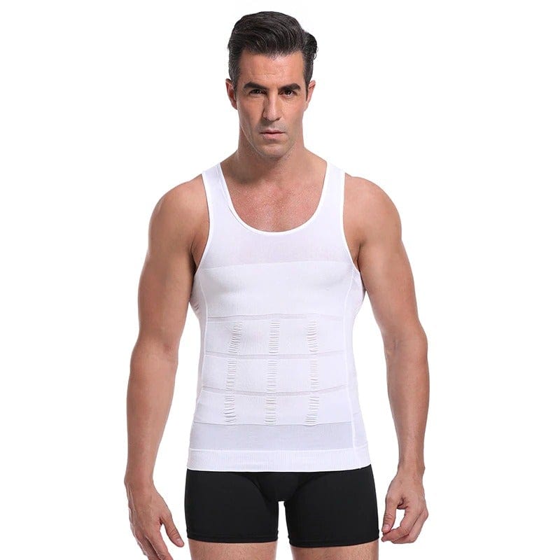 Men's Seamless Slimming Compression Body Shaper Vest for Abs Control and Support